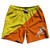 Bhutan Country Flag 7.5" Swim Shorts Made in USA - Yellow Orange