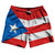 Puerto Rico Country Flag 7.5" Swim Shorts Made in USA - Blue Red