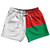 Madagascar Country Flag 5" Swim Shorts Made in USA - Red Green