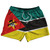 Mozambique Country Flag 5" Swim Shorts Made in USA - Green Black Yellow Mozambique Country Flag 5" Swim Shorts Made in USA - Green Black Yellow