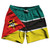 Mozambique Country Flag 7.5" Swim Shorts Made in USA - Green Black Yellow Mozambique Country Flag 7.5" Swim Shorts Made in USA - Green Black Yellow