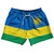 Rwanda Country Flag 5" Swim Shorts Made in USA - Blue Yellow Green Rwanda Country Flag 5" Swim Shorts Made in USA - Blue Yellow Green