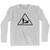 Italy De Rossi Caution Tackle Tattoo Adult Cotton Long Sleeve Soccer T-shirt - Grey Heather