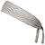 Zebra Cool Grey & White Elastic Tie Running Fitness Headbands Made in USA - Grey White Zebra Cool Grey & White Elastic Tie Running Fitness Headbands Made in USA - Grey White