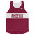 Phoenix City Finish Line Running Tank Top Racerback Track and Cross Country Singlet Jersey Made in USA - Dark Pink Phoenix City Finish Line Running Tank Top Racerback Track and Cross Country Singlet Jersey Made in USA - Dark Pink