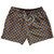 Royal & Orange Checkerboard 5" Swim Shorts Made in USA - Royal & Orange