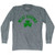 West Covina Shamrock Tri-Blend Long Sleeve T-shirt - Athletic Grey