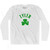 Tyler Shamrock Cotton Long Sleeve T-shirt - White
