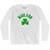 Midland Shamrock Cotton Long Sleeve T-shirt - White