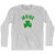 Irving Shamrock Cotton Long Sleeve T-Shirt - Grey Heather