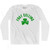 Fort Collins Shamrock Cotton Long Sleeve T-shirt - White