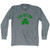 Fullerton Shamrock Tri-Blend Long Sleeve T-shirt - Athletic Grey