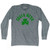 Costa Mesa Shamrock Tri-Blend Long Sleeve T-shirt - Athletic Grey