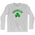 Chandler Shamrock Cotton Long Sleeve T-Shirt - Grey Heather