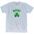 Maine State Shamrock Tri-Blend T-Shirt - Athletic White