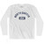 North Dakota USA Adult Cotton Long Sleeve T-shirt - White