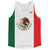 Mexico Country Flag Running Tank Top Racerback Track and Cross Country Singlet Jersey Made in USA - Green White Red Mexico Country Flag Running Tank Top Racerback Track and Cross Country Singlet Jersey Made in USA - Green White Red