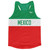 Mexico Country Finish Line Running Tank Top Racerback Track and Cross Country Singlet Jersey Made in USA - Green White Red Mexico Country Finish Line Running Tank Top Racerback Track and Cross Country Singlet Jersey Made in USA - Green White Red