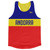Andorra Country Finish Line Running Tank Top Racerback Track and Cross Country Singlet Jersey Made in USA - Blue Red Yellow Andorra Country Finish Line Running Tank Top Racerback Track and Cross Country Singlet Jersey Made in USA - Blue Red Yellow