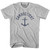 Connecticut State Anchor Home Cotton Womens T-Shirt - Grey Heather