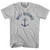 West Virginia State Anchor Home Cotton Womens T-Shirt - Grey Heather
