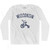 Wisconsin State Tricycle Adult Cotton Long Sleeve T-shirt - White