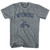 Wyoming State Tricycle Youth Tri-Blend T-shirt - Athletic Grey