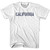 California State Stencil Youth Cotton T-shirt - White California State Stencil Youth Cotton T-shirt - White