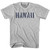 Hawaii State Stencil Adult Cotton T-Shirt - Grey Heather Hawaii State Stencil Adult Cotton T-Shirt - Grey Heather