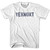 Vermont State Stencil Youth Cotton T-shirt - White Vermont State Stencil Youth Cotton T-shirt - White