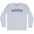 Pancho Adult Tri-Blend Long Sleeve T-shirt - Athletic White Pancho Adult Tri-Blend Long Sleeve T-shirt - Athletic White