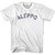 Aleppo Text Womens Cotton T-shirt - White