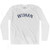 Wuhan Vintage Adult Cotton Long Sleeve T-shirt - White