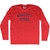 Anacott Steel Adult Tri-Blend Long Sleeve T-shirt - Athletic Red