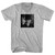 Winston Churchill Salute Picture Adult Cotton V-neck T-shirt - Grey Heather