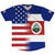 American Flag And Costa Rica Flag Combination Soccer Jersey Made In USA American Flag And Costa Rica Flag Combination Soccer Jersey Made In USA