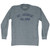St. George Island Adult Tri-Blend Long Sleeve T-shirt - Athletic Grey