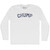 Chump Adult Cotton Long Sleeve T-shirt - White