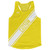Yellow & White Custom Sash Running Tank Top Racerback Track & Cross Country Singlet Jersey - Yellow & White