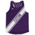 Purple & White Custom Sash Running Tank Top Racerback Track & Cross Country Singlet Jersey - Purple & White Purple & White Custom Sash Running Tank Top Racerback Track & Cross Country Singlet Jersey - Purple & White