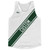 White & Forest Green Custom Sash Running Tank Top Racerback Track & Cross Country Singlet Jersey - White & Forest Green White & Forest Green Custom Sash Running Tank Top Racerback Track & Cross Country Singlet Jersey - White & Forest Green