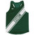 Forest Green & White Custom Sash Running Tank Top Racerback Track & Cross Country Singlet Jersey - Forest Green & White Forest Green & White Custom Sash Running Tank Top Racerback Track & Cross Country Singlet Jersey - Forest Green & White