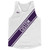 White & Purple Custom Sash Running Tank Top Racerback Track & Cross Country Singlet Jersey - White & Purple White & Purple Custom Sash Running Tank Top Racerback Track & Cross Country Singlet Jersey - White & Purple