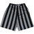 Dark Gray & Black Vertical Stripe Lacrosse Shorts Made In USA by Tribe Lacrosse