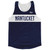 Nantucket Finish Line Running Tank Top Racerback Track & Cross Country Singlet Jersey Made In USA - White Navy