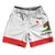 California State Flag Athletic Running Fitness Exercise Shorts 7" Inseam Made in USA - White Red California State Flag Athletic Running Fitness Exercise Shorts 7" Inseam Made in USA - White Red