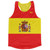 Spain Country Flag Running Tank Top Racerback Track and Cross Country Singlet Jersey Made In USA - Red Yellow