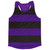 Purple & Black Striped Running Tank Top Racerback Track and Cross Country Singlet Jersey Made In USA - Purple & Black Purple & Black Striped Running Tank Top Racerback Track and Cross Country Singlet Jersey Made In USA - Purple & Black