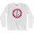 Ajax Soccer Crest 1900-1911 Adult Cotton Long Sleeve T-shirt by Ultras Ajax Soccer Crest 1900-1911 Adult Cotton Long Sleeve T-shirt by Ultras