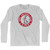 Ajax Soccer Crest 1900-1911 Adult Cotton Long Sleeve T-shirt by Ultras Ajax Soccer Crest 1900-1911 Adult Cotton Long Sleeve T-shirt by Ultras